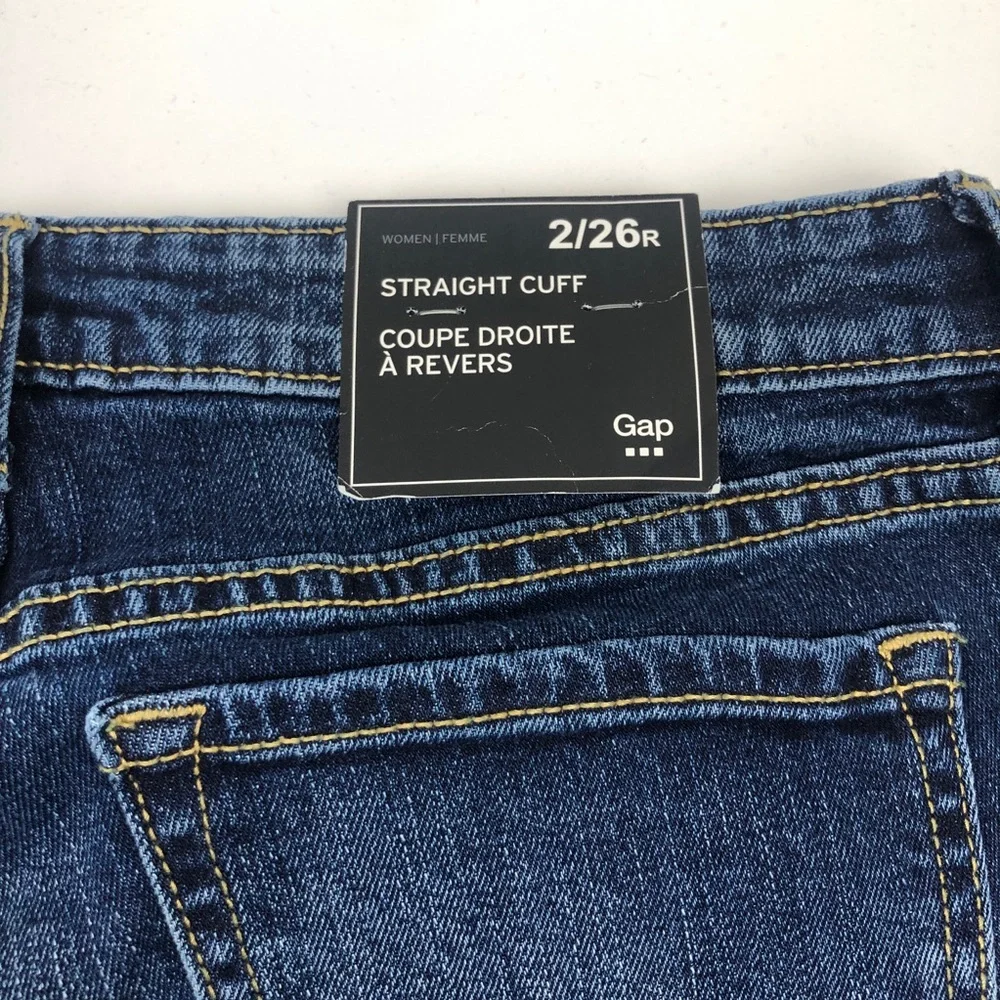 NWT GAP Straight Cuff Jeans - Picture 6 of 8